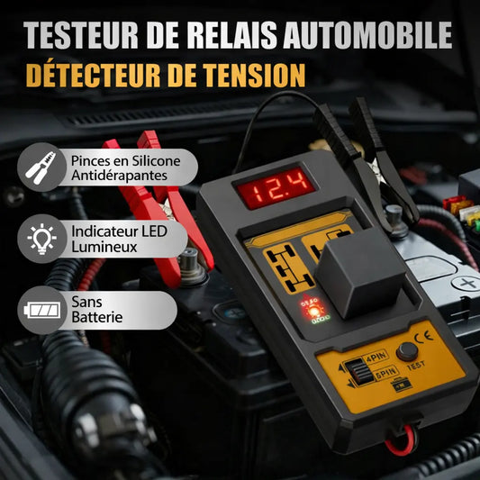 🔧 Testeur de Relais Automobile Pro – Diagnostic Instantané & Fiable